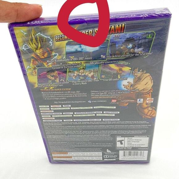 Dragon Ball Z For Kinect NEW/SEALED Rated Xbox 360 Video Game Bandai 2012 - Picture 6 of 8